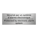Sécurisé par un système d'alarme  /.../ - Protected by electronic alarm  /.../