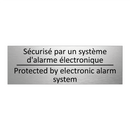 Sécurisé par un système d'alarme  /.../ - Protected by electronic alarm  /.../