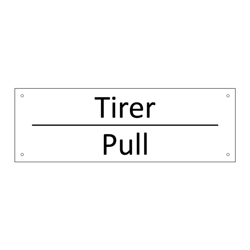 Tirer - Pull