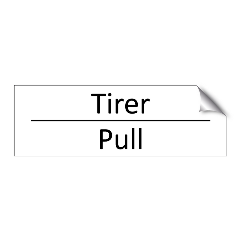 Tirer - Pull
