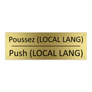 Poussez (LOCAL LANG) - Push (LOCAL LANG)