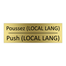 Poussez (LOCAL LANG) - Push (LOCAL LANG)