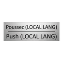 Poussez (LOCAL LANG) - Push (LOCAL LANG)