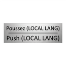 Poussez (LOCAL LANG) - Push (LOCAL LANG)