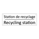 Station de recyclage - Recycling station