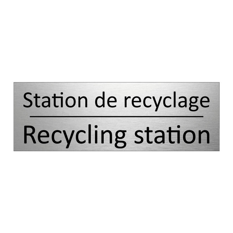 Station de recyclage - Recycling station