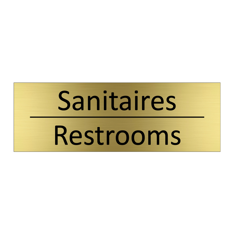Sanitaires - Restrooms