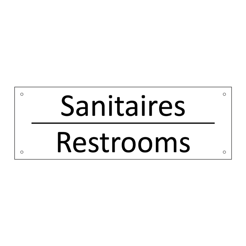 Sanitaires - Restrooms