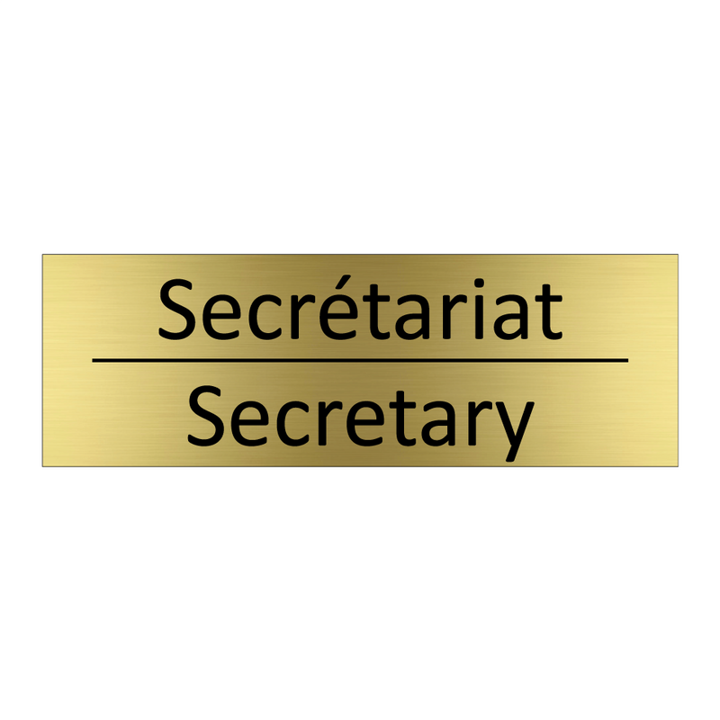 Secrétariat - Secretary