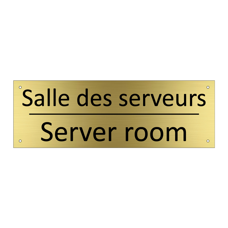 Salle des serveurs - Server room