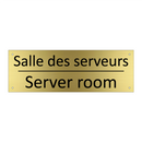 Salle des serveurs - Server room
