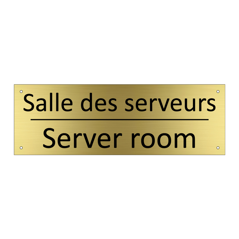 Salle des serveurs - Server room