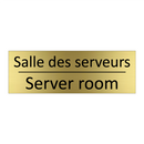 Salle des serveurs - Server room