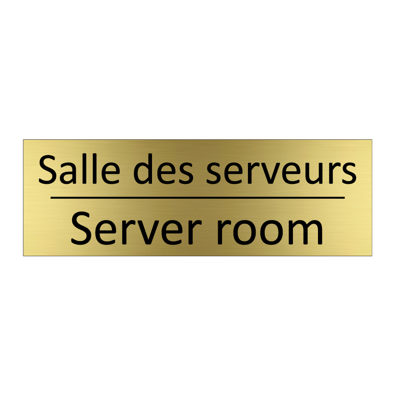 Salle des serveurs - Server room