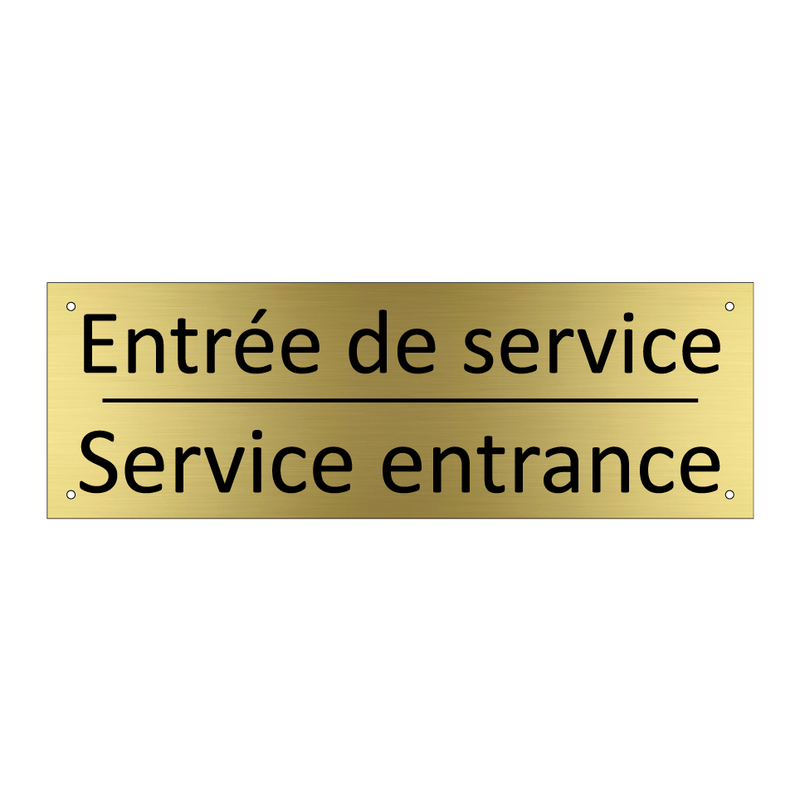 Entrée de service - Service entrance