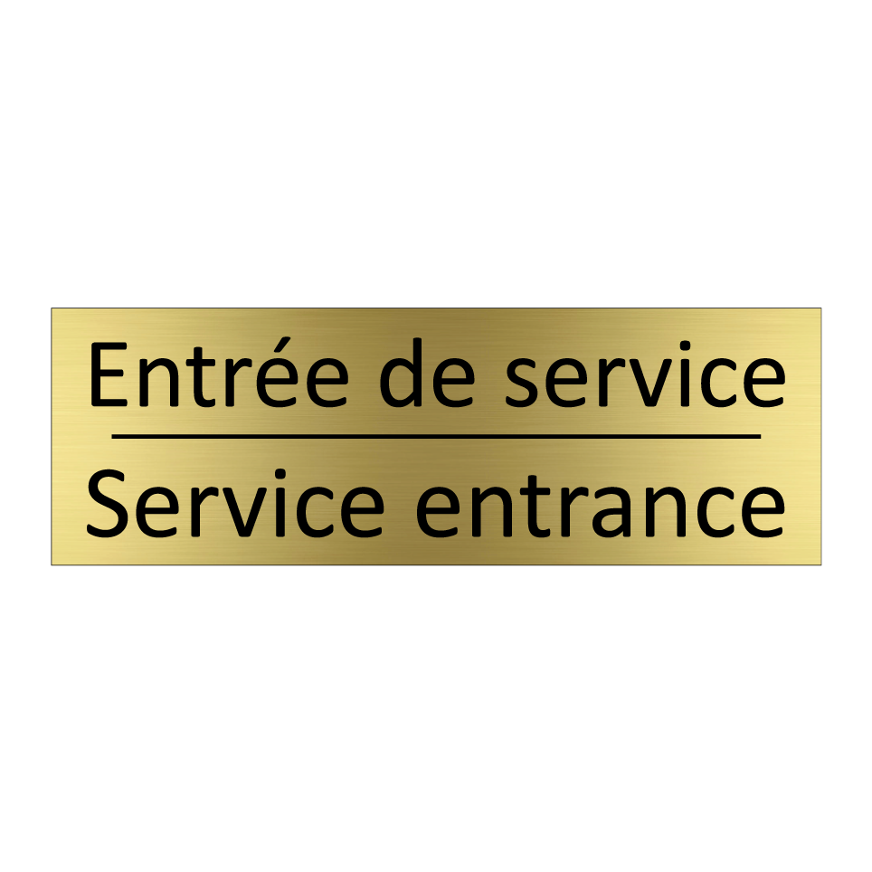 Entrée de service - Service entrance