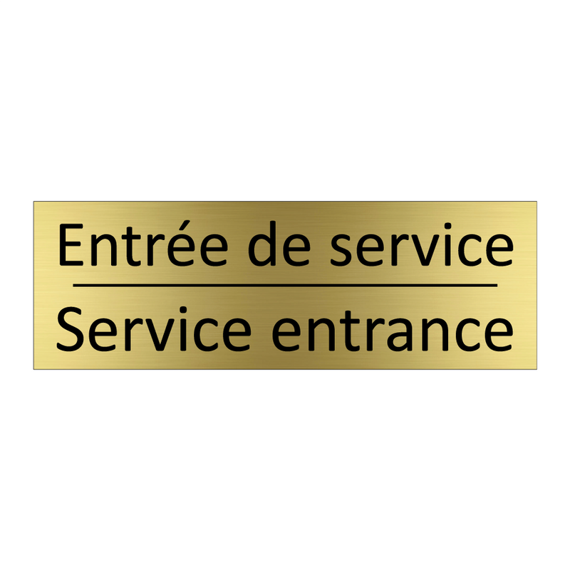 Entrée de service - Service entrance