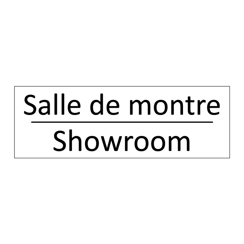 Salle de montre - Showroom