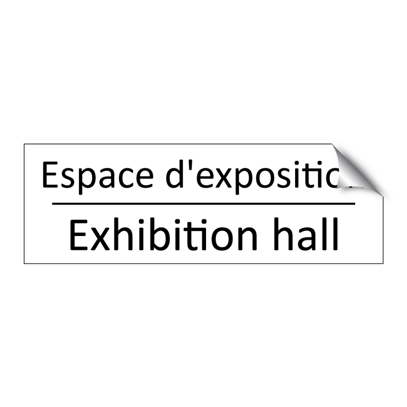 Espace d'exposition - Exhibition hall