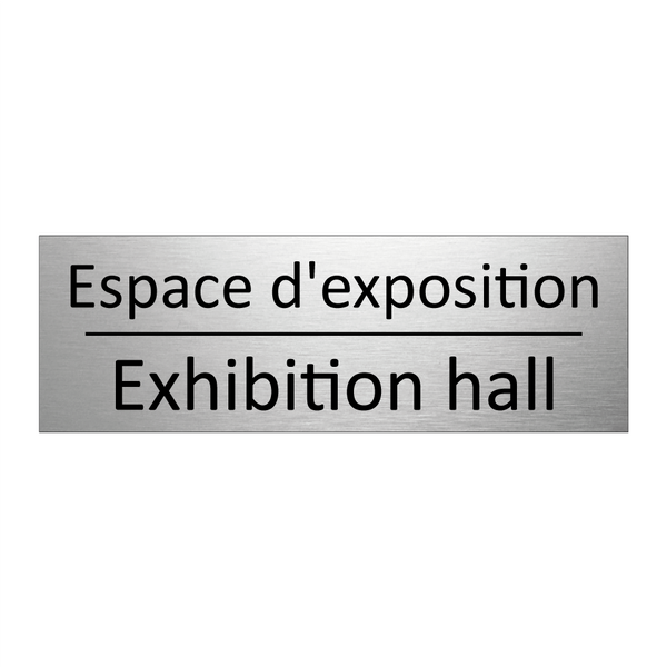 Espace d'exposition - Exhibition hall