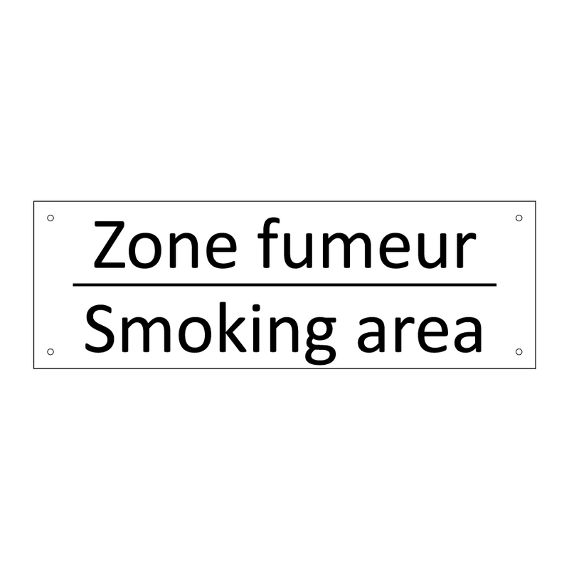 Zone fumeur - Smoking area