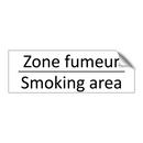 Zone fumeur - Smoking area