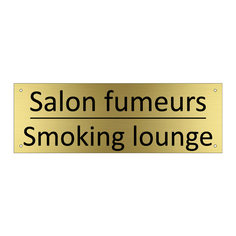 Salon fumeurs - Smoking lounge