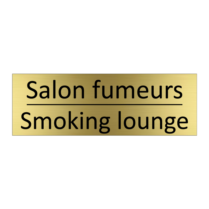 Salon fumeurs - Smoking lounge