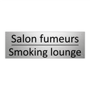 Salon fumeurs - Smoking lounge