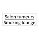 Salon fumeurs - Smoking lounge