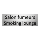 Salon fumeurs - Smoking lounge