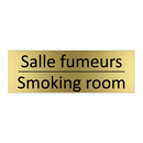 Salle fumeurs - Smoking room
