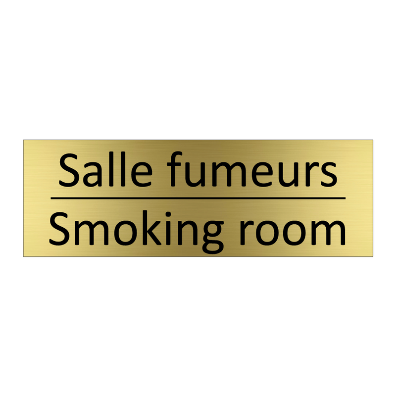 Salle fumeurs - Smoking room