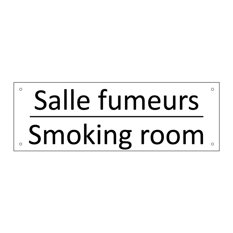 Salle fumeurs - Smoking room