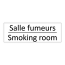 Salle fumeurs - Smoking room