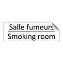 Salle fumeurs - Smoking room