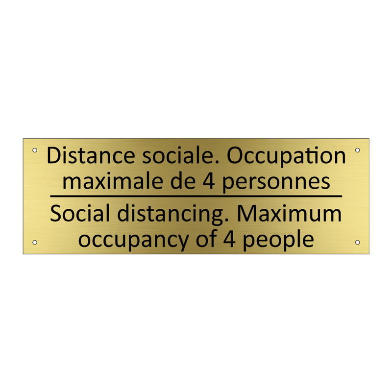 Distance sociale. Occupation maximale  /.../ - Social distancing. Maximum occupancy  /.../