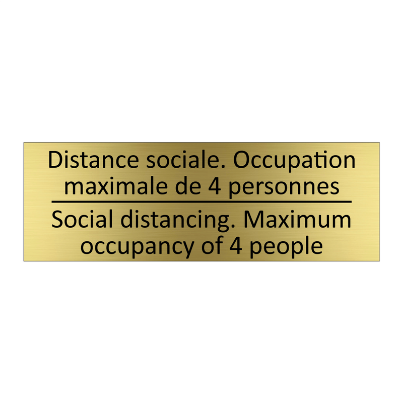 Distance sociale. Occupation maximale  /.../ - Social distancing. Maximum occupancy  /.../