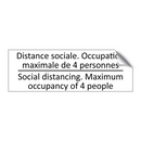 Distance sociale. Occupation maximale  /.../ - Social distancing. Maximum occupancy  /.../