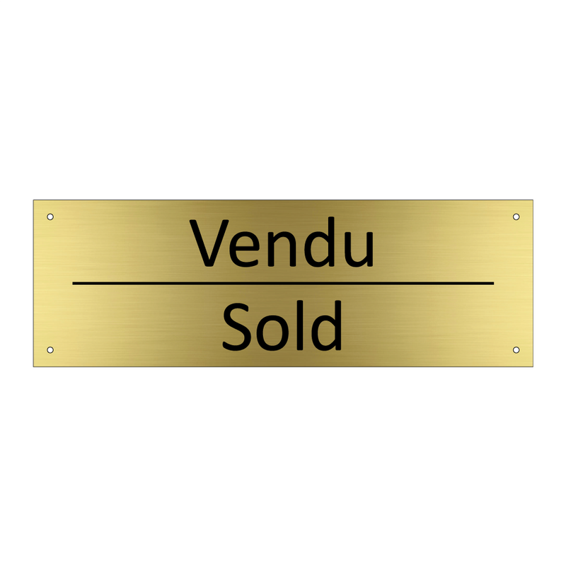 Vendu - Sold