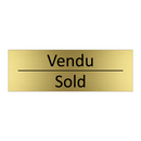 Vendu - Sold