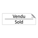 Vendu - Sold