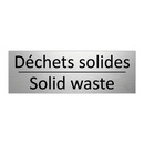 Déchets solides - Solid waste