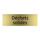 Déchets solides