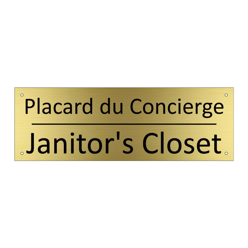Placard du Concierge - Janitor's Closet