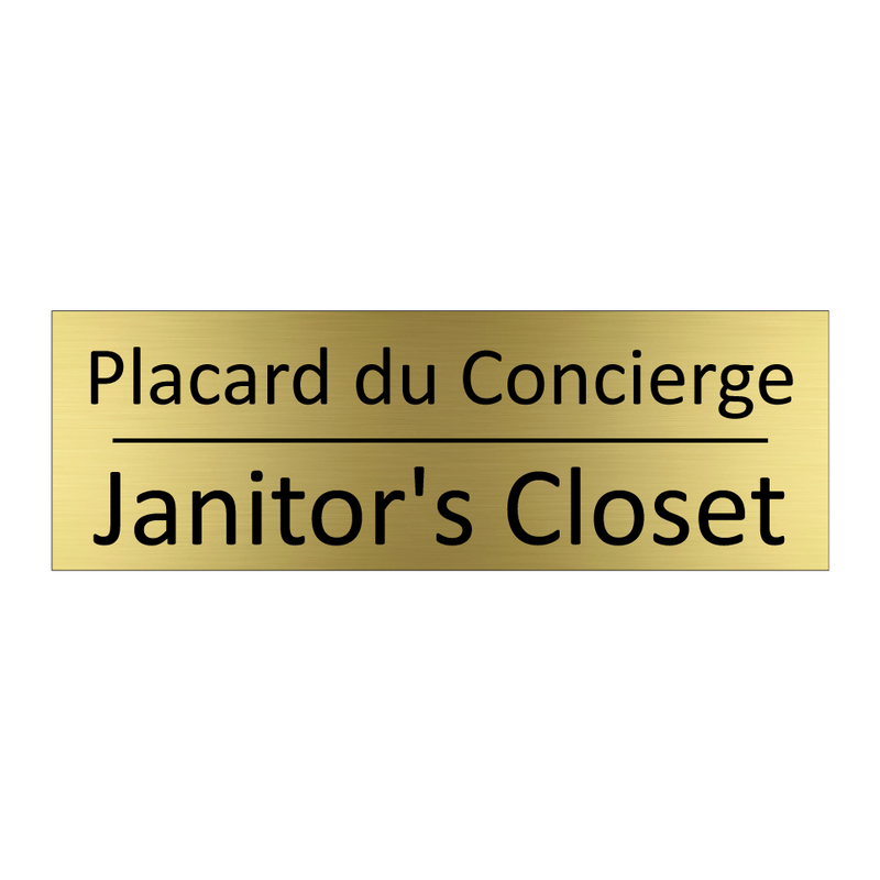 Placard du Concierge - Janitor's Closet