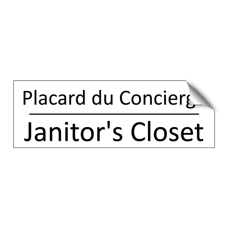 Placard du Concierge - Janitor's Closet
