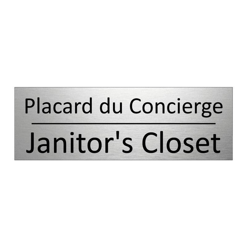 Placard du Concierge - Janitor's Closet