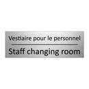Vestiaire pour le personnel - Staff changing room