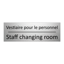 Vestiaire pour le personnel - Staff changing room